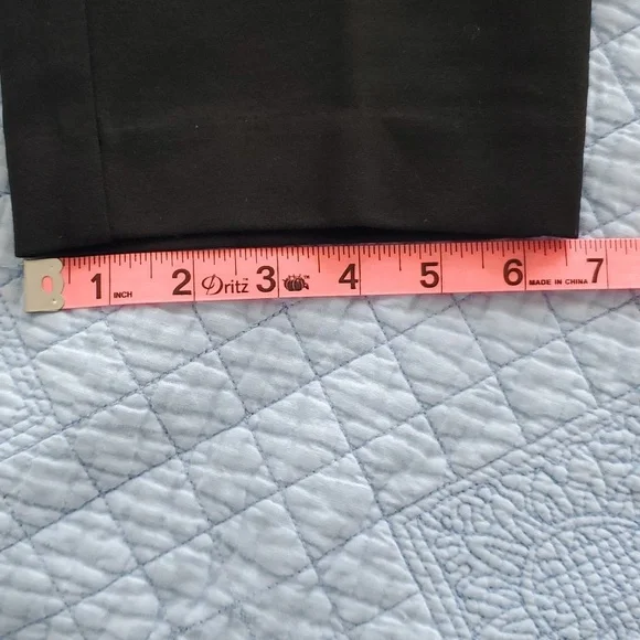"J. JILL" PONTE SLIM LEG, Pull On PANT SIZE M, COLOR BLACK - Picture 11 of 12